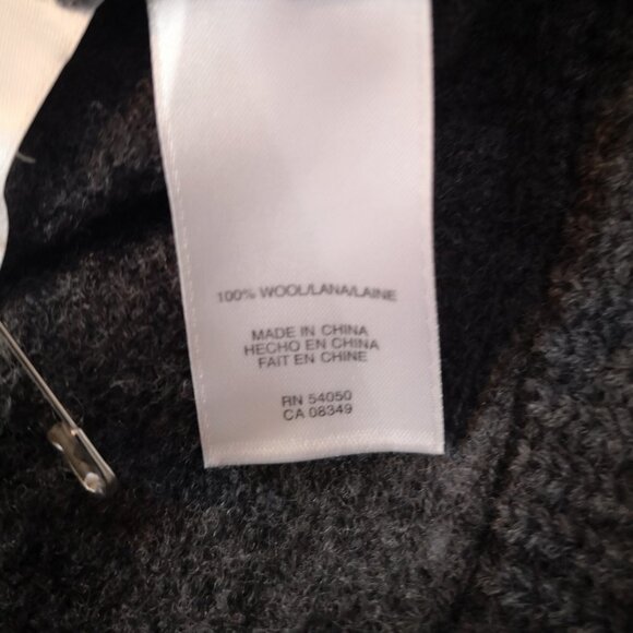 Jones New York Signature Woman Ladies Size 1X Dark Grey Wool Full Zip Cardigan - Picture 6 of 11